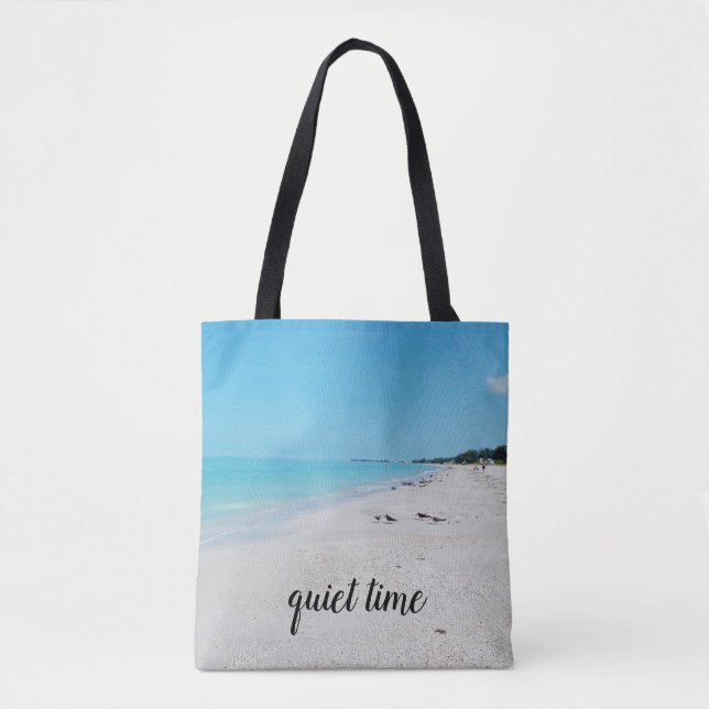 Quiet Beach Tote Bag (Vorderseite)