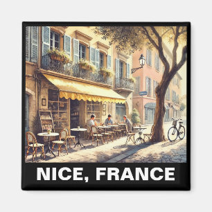 Quiet Café in der französischen Tasse Nizza Magnet