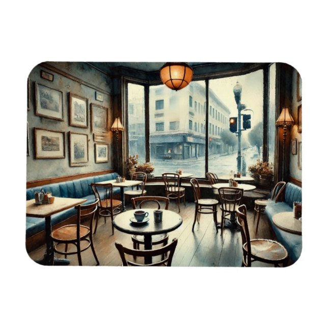 Quiet Café in San Francisco Magnet (Horizontal)