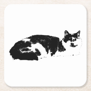 Quiet Companion Rechteckiger Pappuntersetzer