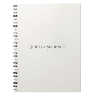 Quiet Confidence Notizbuch – Minimalistisch Notizblock