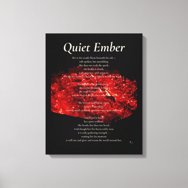 Quiet Ember Leinwanddruck (Vorderseite)