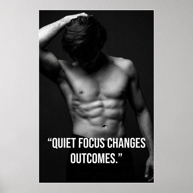 Quiet Focus Changes Outcomes – Quote Poster (Vorne)