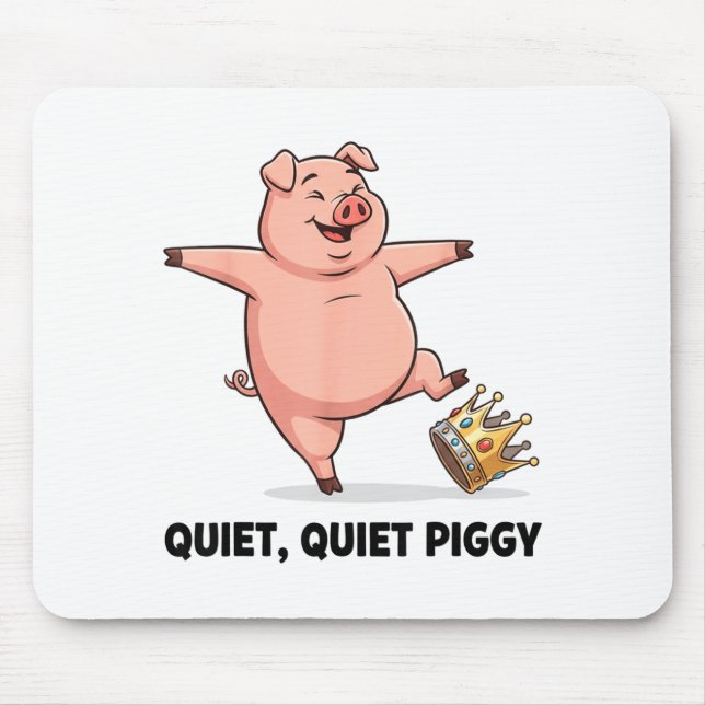 Quiet Ggy Funny Litical Meme Anti-trump Design  Mousepad (Vorne)