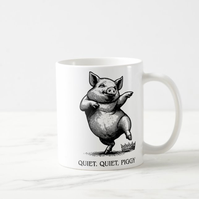 Quiet Ggy Meme Feminist Subtle Humor Protest Resis Kaffeetasse (Rechts)