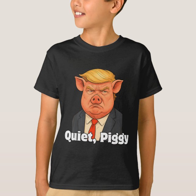 Quiet Ggy Snarky Litical G Joke Design  T-Shirt (Vorderseite)