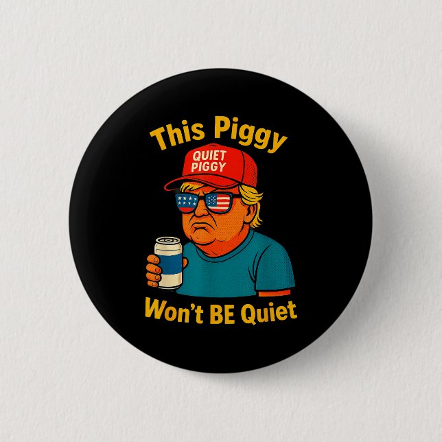 Quiet Ggy Tees Family Friends Funny Design Perfect Button (Vorderseite)