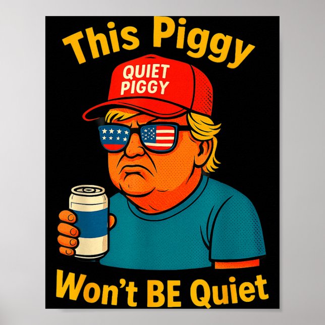 Quiet Ggy Tees Family Friends Funny Design Perfect Poster (Vorne)