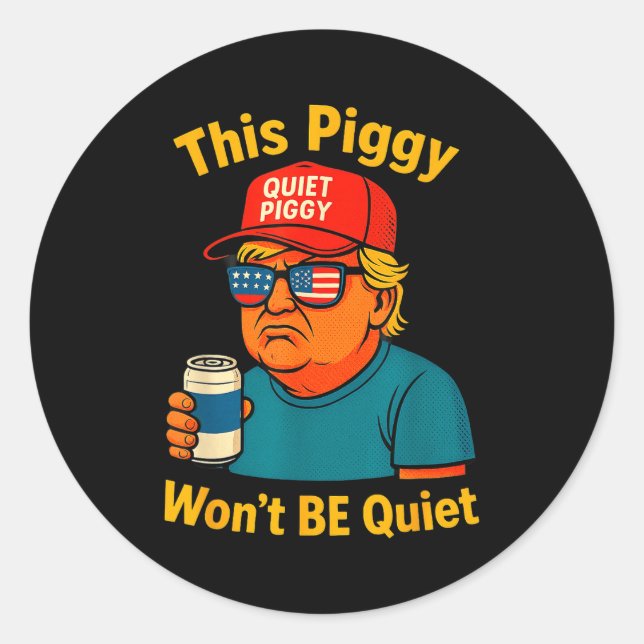 Quiet Ggy Tees Family Friends Funny Design Perfect Runder Aufkleber (Vorderseite)