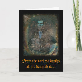 Quiet Haunting Halloween-Grußkarte Dankeskarte