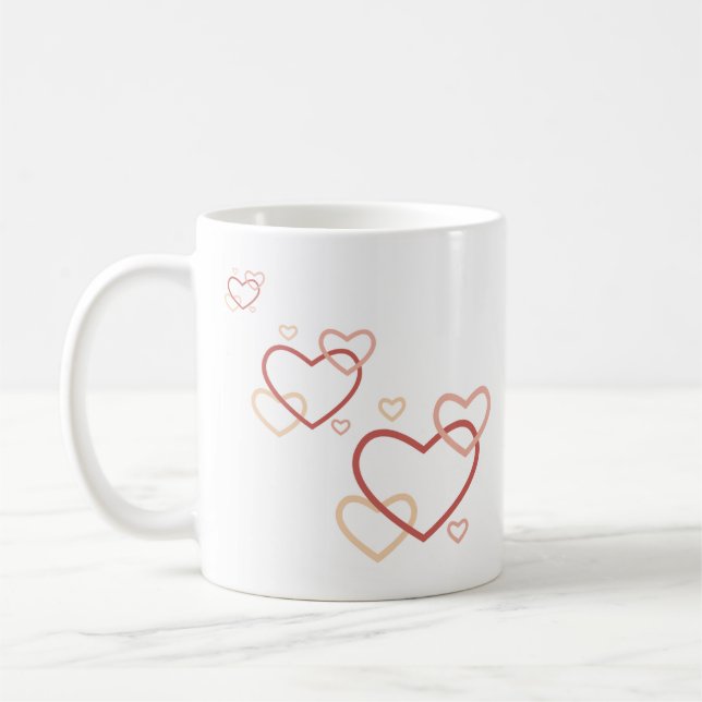 Quiet Hearts Mug – Calm Hot Chocolate Cup Kaffeetasse (Links)