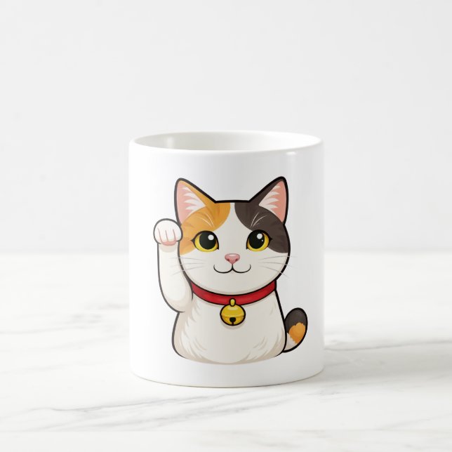Quiet Icons – Lucky Cat Kaffeetasse (Mittel)