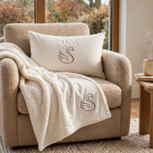 Quiet Luxury Minimalist Schwan-Kissen für den Rück