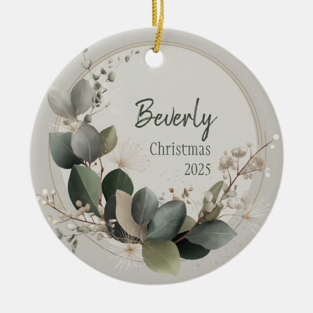 Quiet Luxury Personalized Ornament (Vorne)