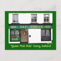 Quiet Man Pub Postcard