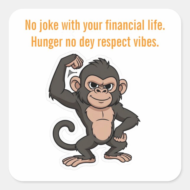 Quiet Progress Monkey  Sticker (Vorderseite)