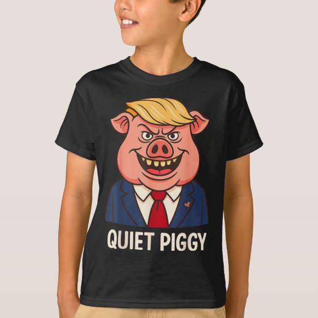 Quiet, Quiet Ggy Funny Sarcastic Litical G Cartoon T-Shirt (Vorderseite)