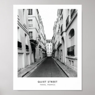 Quiet Street in Paris | Posterdruck für Fotografie Poster