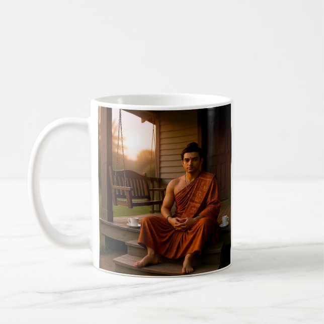 Quiet Time With Buddha Mug Kaffeetasse (Links)