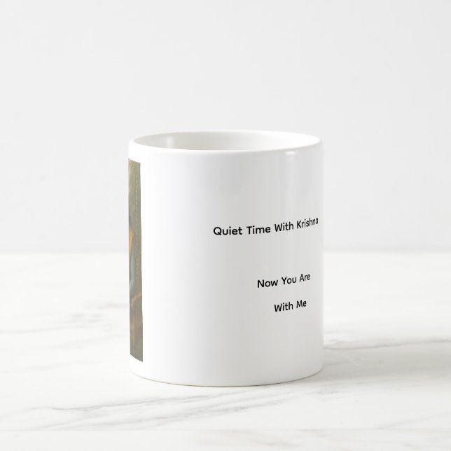 Quiet Time With Krishna Mug Kaffeetasse (Mittel)