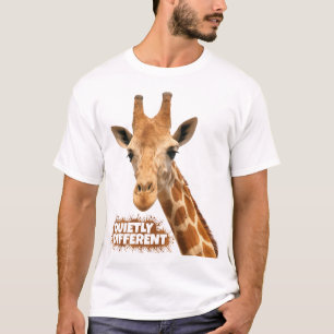 Quietly Different Giraffe - Giraffe Art T-Shirt