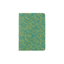 Quiggly Doodle in blau auf gelb