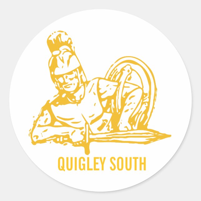 QUIGLEY SOUTH SPARTANS ALUMNI AUFKLEBER  (Vorderseite)