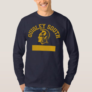 QUIGLEY SOUTH SPARTANS LOGO - LANGARM-Shirt T-Shirt