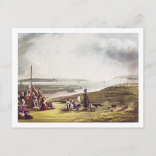 Quillebeuf, "von den Ansichten über die Seine", Postkarte
