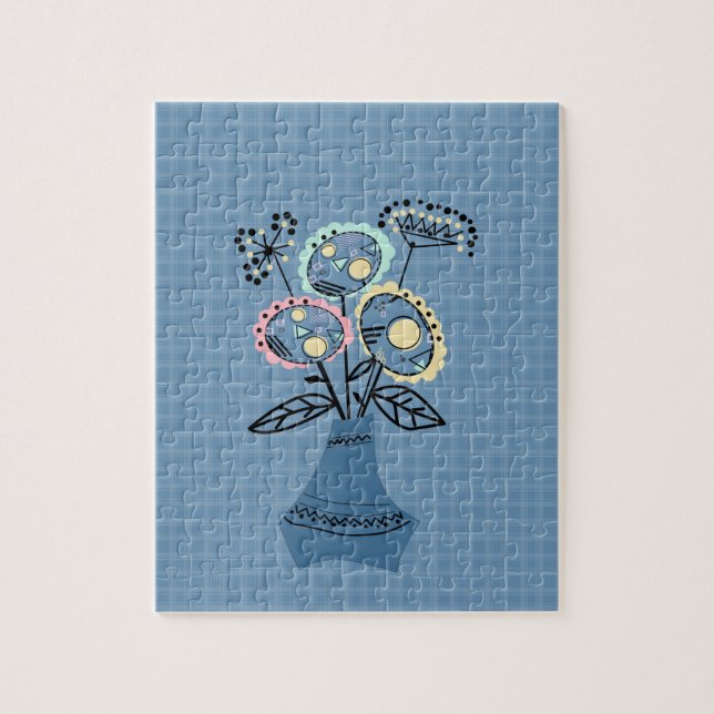 Quillen, Blume in Vase Puzzle (Vertikal)