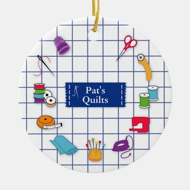 Quilt and Sew Time Ornament (Vorne)