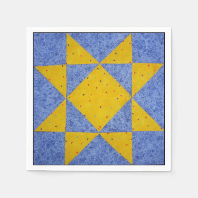 Quilt Block Napkin C Serviette (Vorderseite)