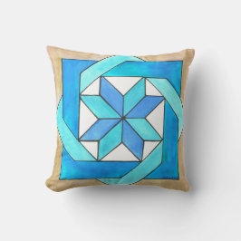 Quilt Block Throw Pillow Kissen