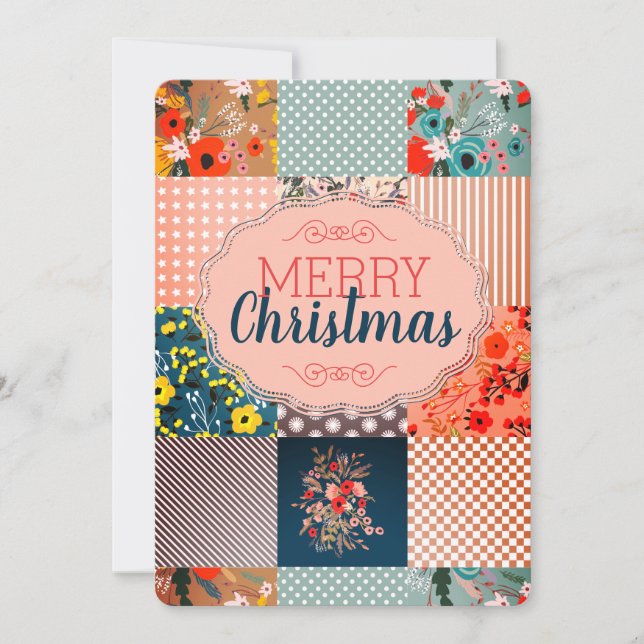 Quilt blockiert Quilternaht Weihnachten (Vorderseite)