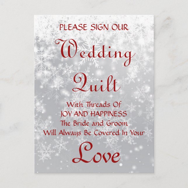 Quilt Guestbook Postkarte (Vorderseite)