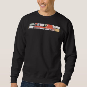 Quilt-Herzschlag-Nähmaschinen-Stoff-Quilt-Muster Sweatshirt