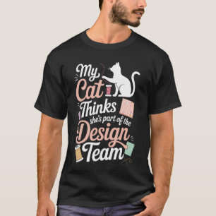 Quilt-Humor für Katzenliebhaber Nähen Stricken Qui T-Shirt