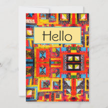 Quilt Improv Modern Bold Abstrakt