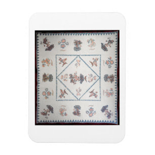 Quilt in 'Broderie Perse', c.1800 (angewendet, dru Magnet