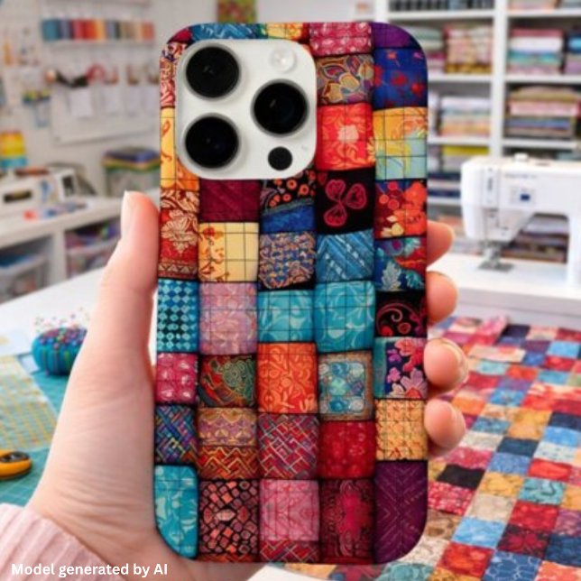 Quilt Lover's Design - Patchwork Art iPhone Hülle (Von Creator hochgeladen)