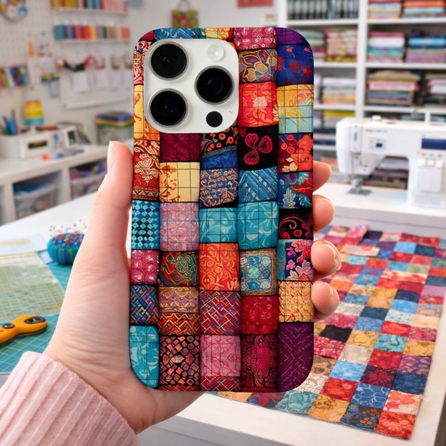 Quilt Lover's Design - Patchwork Art iPhone Hülle (Von Creator hochgeladen)