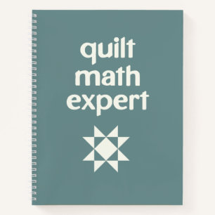Quilt-Mathematik-Experte Graphikpapier für Quilter Notizbuch