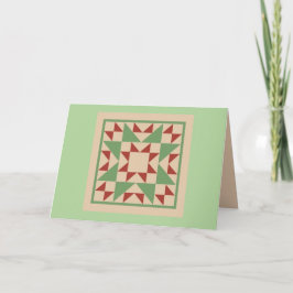 Quilt-Mitteilungskarten - Blöcke mit ungeraden Fel Feiertagskarte