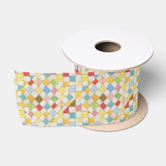 QUILT MOSAIC 3" breites Satinband (Spule)