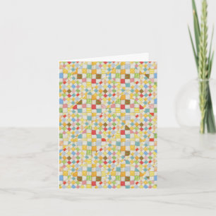 QUILT MOSAIC Note Card Karte