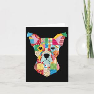 Quilt-Muster-Hund zum Beenden von Lover Quilter Se Karte