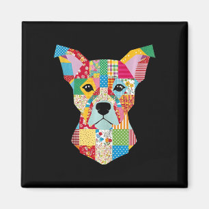 Quilt-Muster-Hund zum Beenden von Lover Quilter Se Magnet