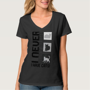 Quilt nie allein habe ich meine Katzen Katze Ani T-Shirt