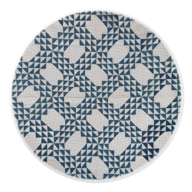 Quilt Ocean Waves Keramikknauf (Vorderseite)