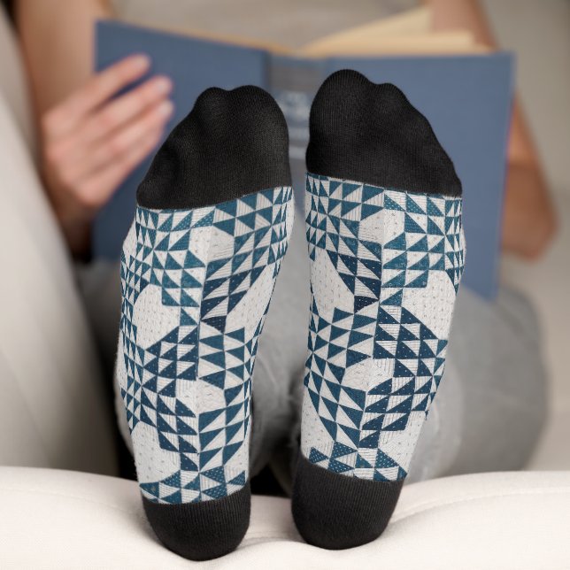 Quilt Ocean Waves Socken (Unterseite)